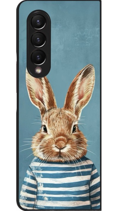 Coque Samsung Galaxy Z Fold3 5G - Easter 2026 Rabbit navy