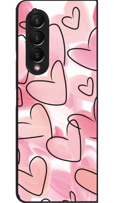 Samsung Galaxy Z Fold3 5G Case Hülle - Easter 2023 pink hearts