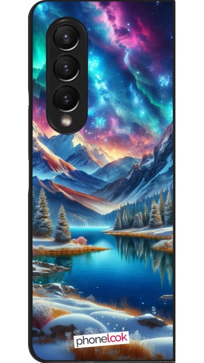 Coque Samsung Galaxy Z Fold3 5G - Fantasy Mountain Lake Sky Stars