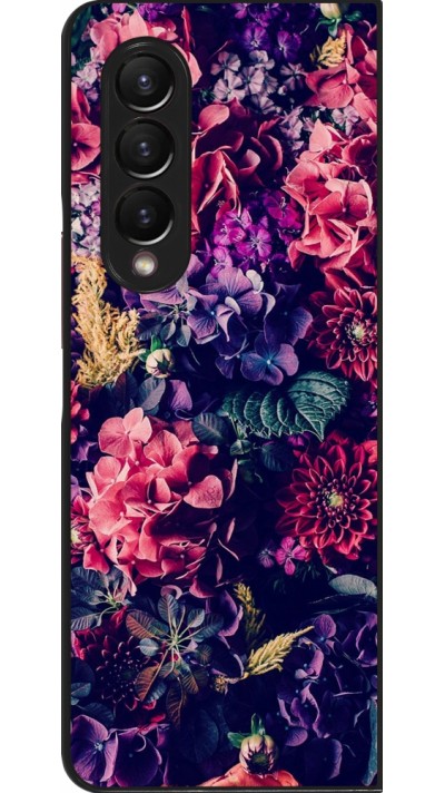 Coque Samsung Galaxy Z Fold3 5G - Flowers Dark