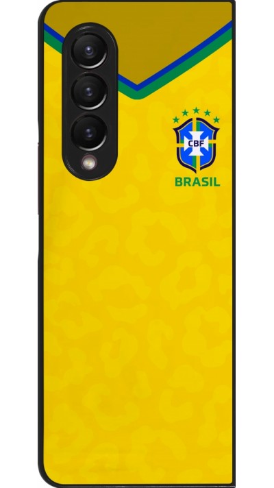Coque Samsung Galaxy Z Fold3 5G - Maillot de football Brésil 2022 personnalisable