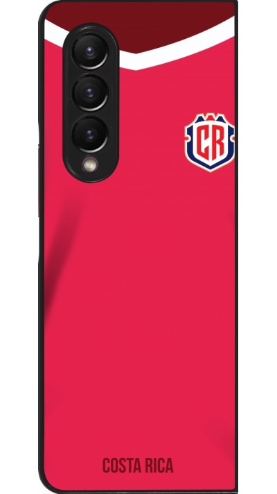 Coque Samsung Galaxy Z Fold3 5G - Maillot de football Costa Rica 2022 personnalisable