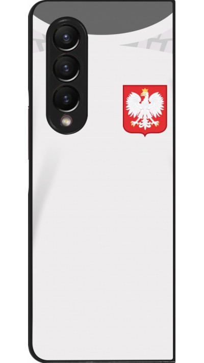 Coque Samsung Galaxy Z Fold3 5G - Maillot de football Pologne 2022 personnalisable