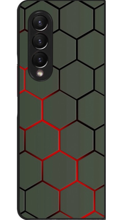 Samsung Galaxy Z Fold3 5G Case Hülle - Geometric Line red