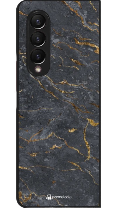 Coque Samsung Galaxy Z Fold3 5G - Grey Gold Marble