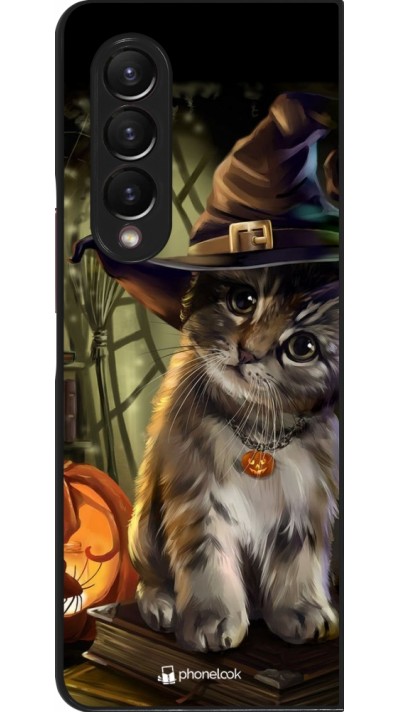Coque Samsung Galaxy Z Fold3 5G - Halloween 21 Witch cat