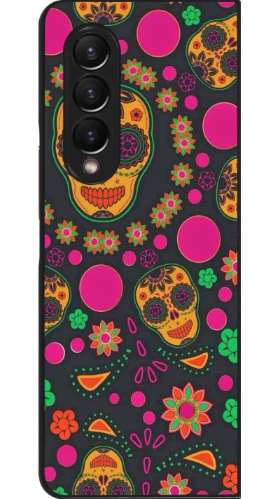 Samsung Galaxy Z Fold3 5G Case Hülle - Halloween 22 colorful mexican skulls