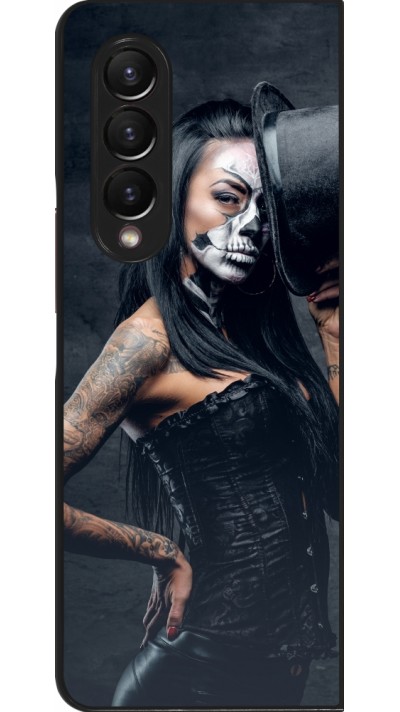 Coque Samsung Galaxy Z Fold3 5G - Halloween 22 Tattooed Girl