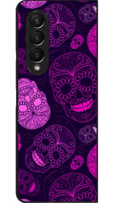 Samsung Galaxy Z Fold3 5G Case Hülle - Halloween 2023 pink skulls