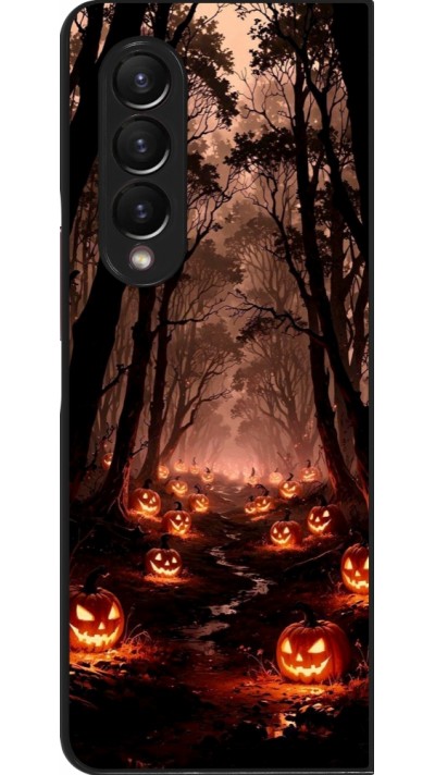 Samsung Galaxy Z Fold3 5G Case Hülle - Halloween 2025 Road of Terrifying Pumpkins