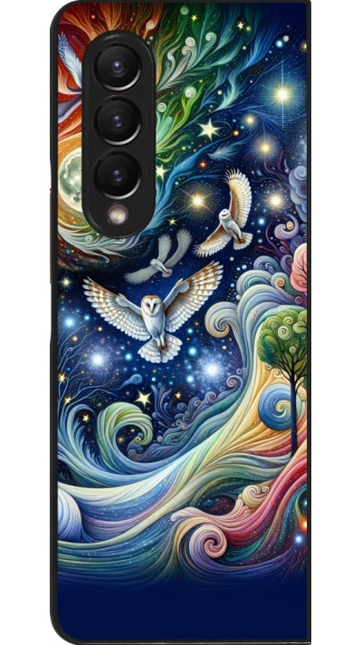 Coque Samsung Galaxy Z Fold3 5G - hibou volant floral