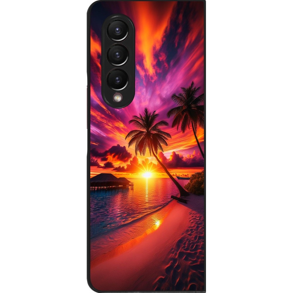 Samsung Galaxy Z Fold3 5G Case Hülle - Malediven Abenddämmerung Glückseligkeit