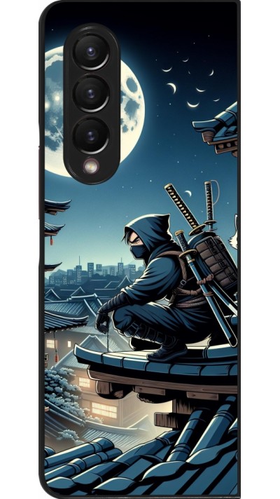 Coque Samsung Galaxy Z Fold3 5G - Ninja sous la lune