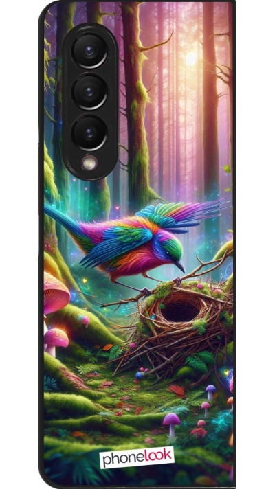 Coque Samsung Galaxy Z Fold3 5G - Oiseau Nid Forêt