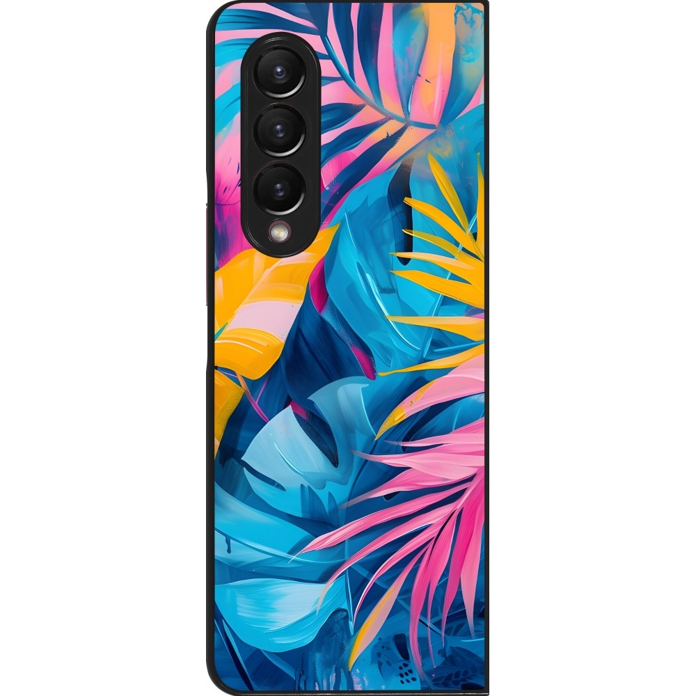 Samsung Galaxy Z Fold3 5G Case Hülle - Palms Blue