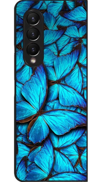 Coque Samsung Galaxy Z Fold3 5G - Papillon bleu