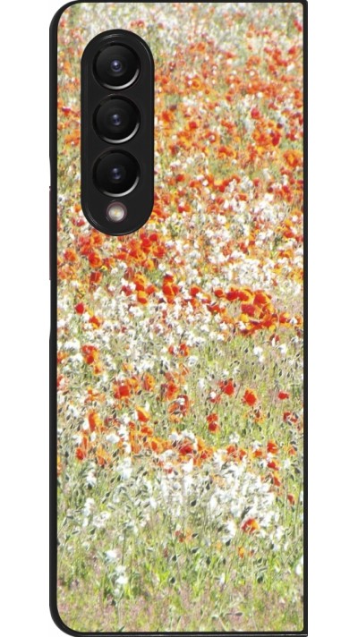 Coque Samsung Galaxy Z Fold3 5G - Petites fleurs peinture