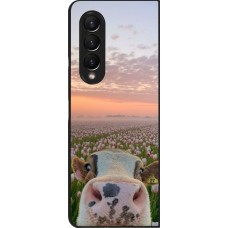 Coque Samsung Galaxy Z Fold3 5G - Cow with tulips Spring 2026