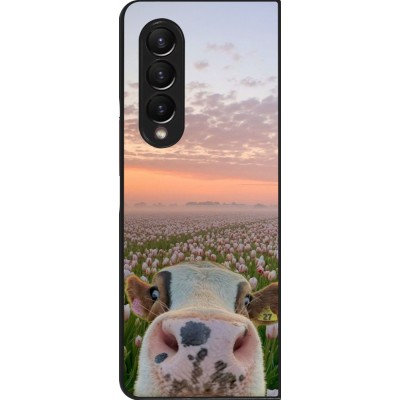 Samsung Galaxy Z Fold3 5G Case Hülle - Cow with tulips Spring 2026