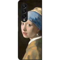 Coque Samsung Galaxy Z Fold3 5G - Tableau art - La Jeune fille à la perle - Johannes Vermeer