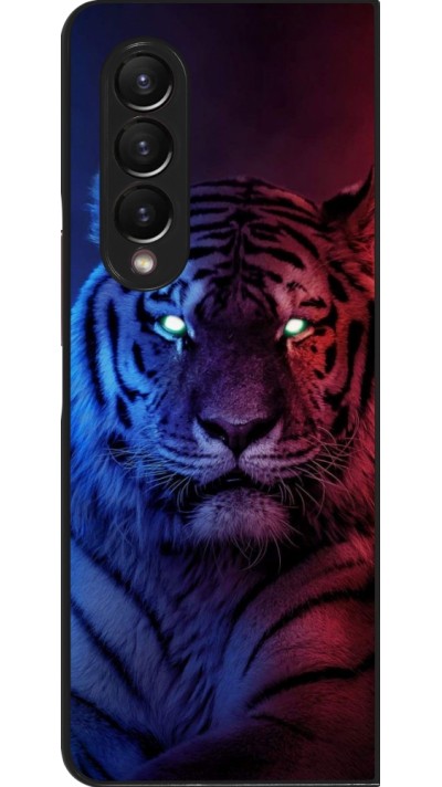 Coque Samsung Galaxy Z Fold3 5G - Tiger Blue Red