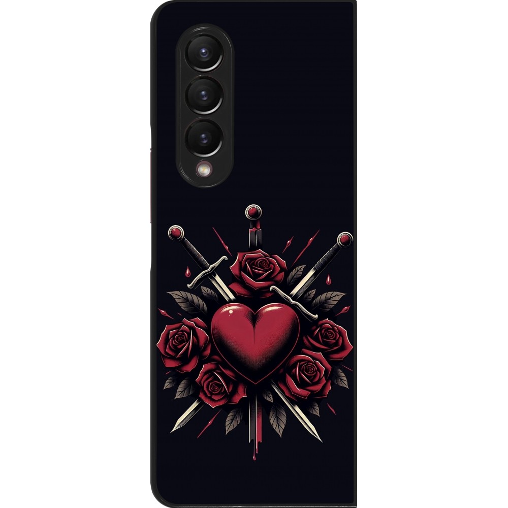 Samsung Galaxy Z Fold3 5G Case Hülle - Valentine 2024 gothic love