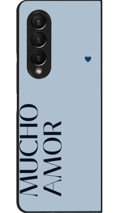 Samsung Galaxy Z Fold3 5G Case Hülle - Valentine 2024 mucho amor azul