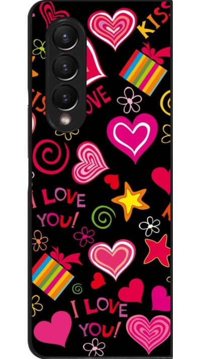 Coque Samsung Galaxy Z Fold3 5G - Valentine 2023 love symbols