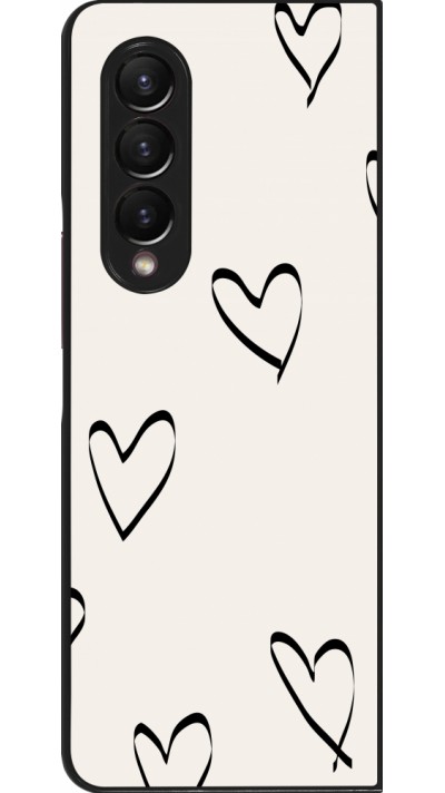 Coque Samsung Galaxy Z Fold3 5G - Valentine 2023 minimalist hearts