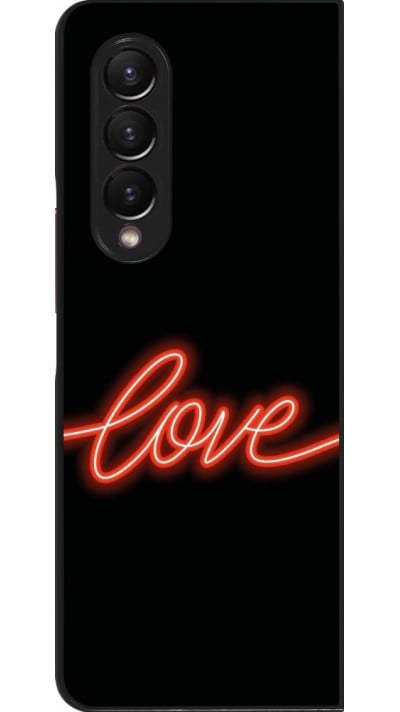 Coque Samsung Galaxy Z Fold3 5G - Valentine 2023 neon love