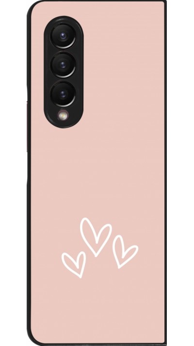 Coque Samsung Galaxy Z Fold3 5G - Valentine 2023 three minimalist hearts