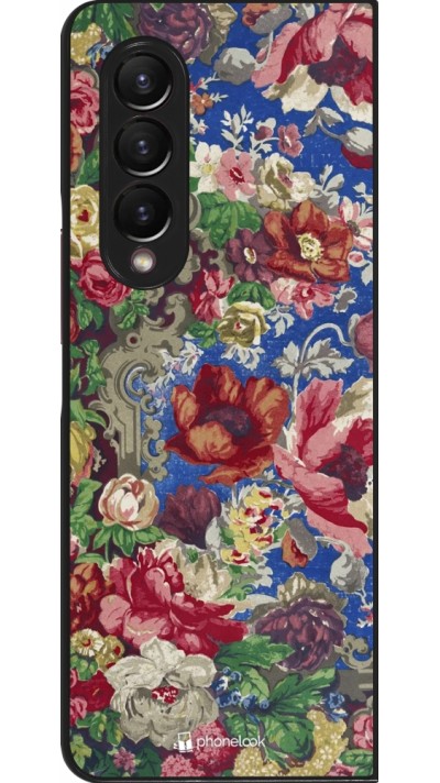 Coque Samsung Galaxy Z Fold3 5G - Vintage Art Flowers