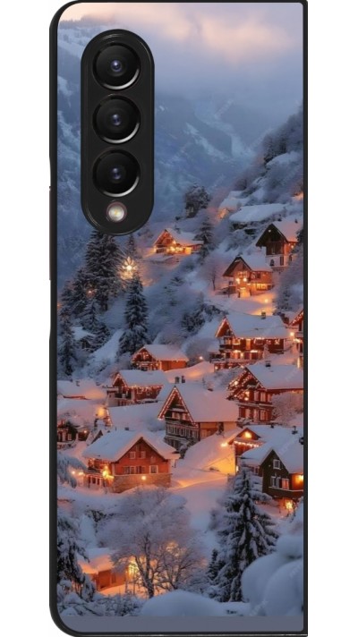 Samsung Galaxy Z Fold3 5G Case Hülle - Winter 25 Winter snowy village