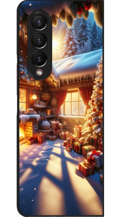 Coque Samsung Galaxy Z Fold3 5G - Noël Chalet Féerie