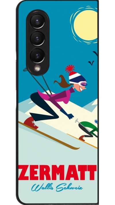 Coque Samsung Galaxy Z Fold3 5G - Zermatt Ski Downhill