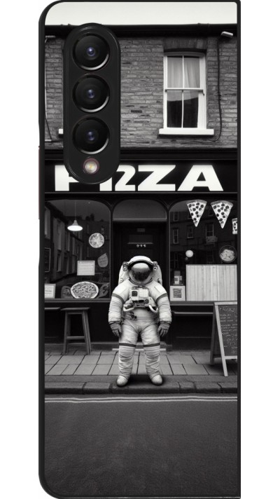 Samsung Galaxy Z Fold4 Case Hülle - Astronaut vor einer Pizzeria