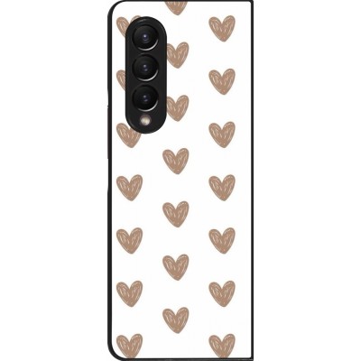 Coque Samsung Galaxy Z Fold4 - Autumn 2024 brown hearts