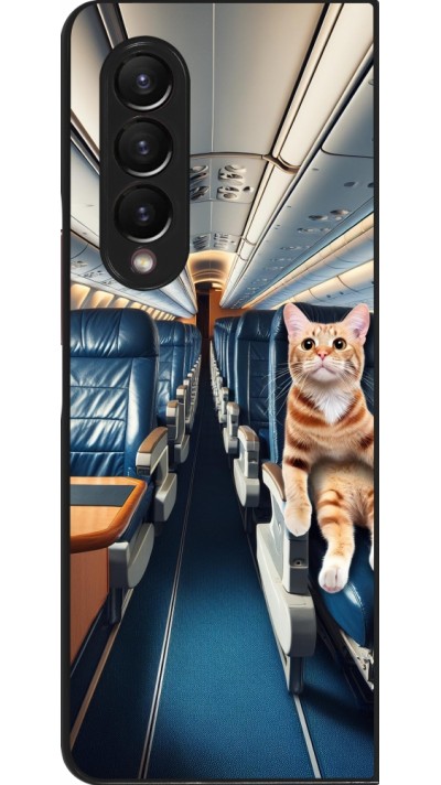Coque Samsung Galaxy Z Fold4 - Chat dans un avion