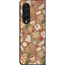 Coque Samsung Galaxy Z Fold4 - Christmas 25 Pattern Ginger Cookie