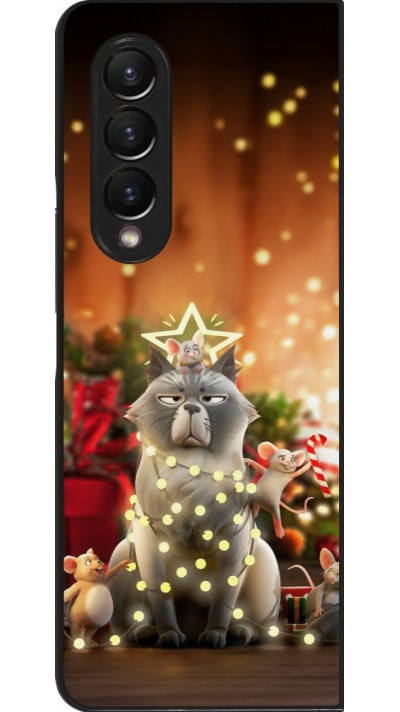 Coque Samsung Galaxy Z Fold4 - Christmas 25 Xmas Cat