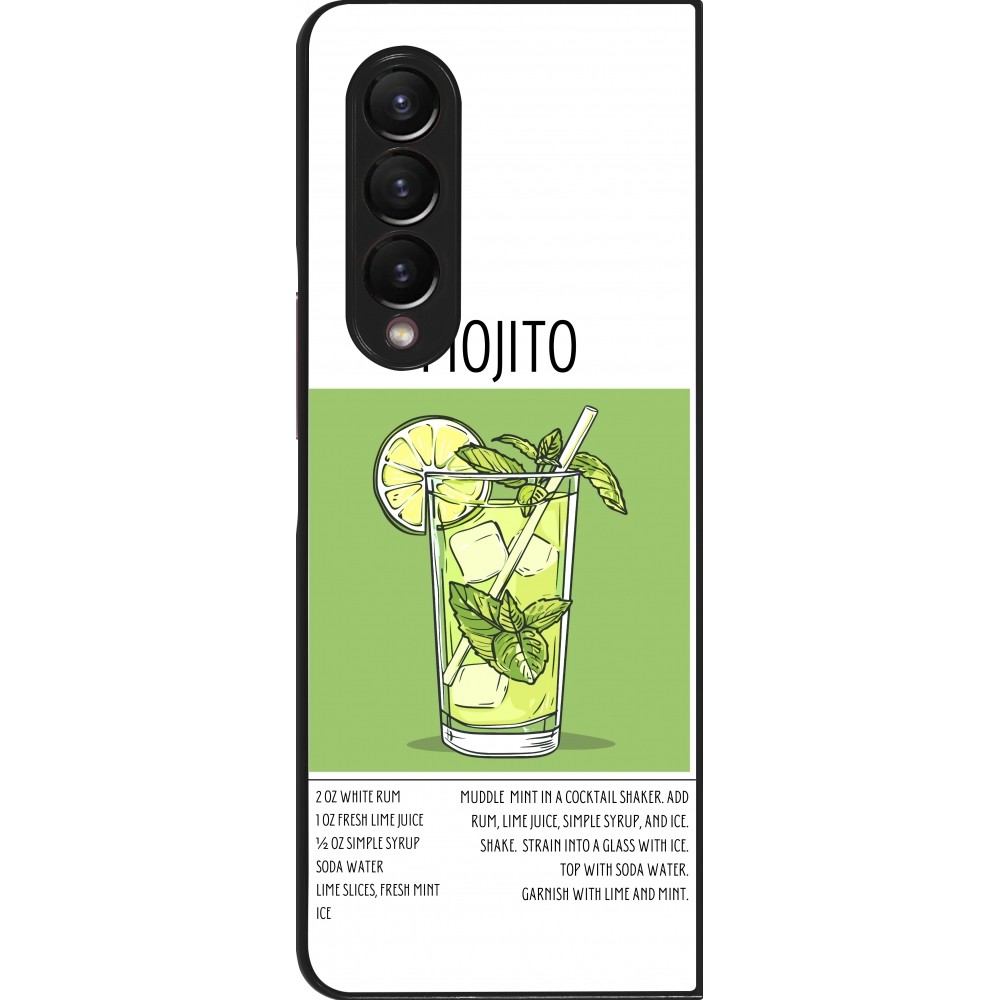 Samsung Galaxy Z Fold4 Case Hülle - Cocktail Rezept Mojito