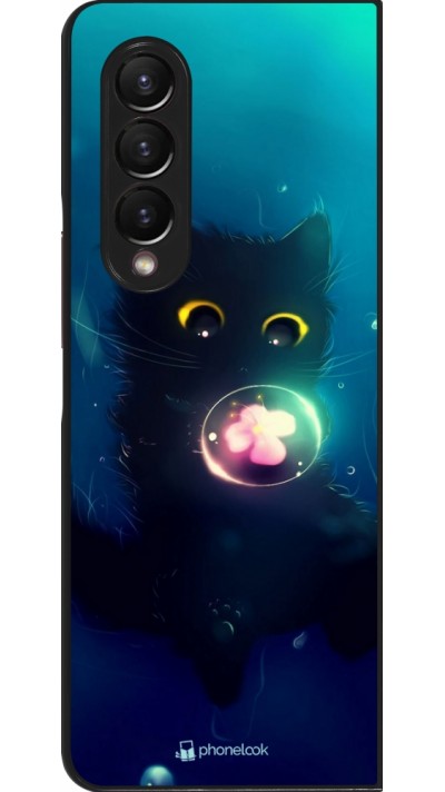 Samsung Galaxy Z Fold4 Case Hülle - Cute Cat Bubble