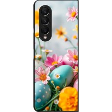 Coque Samsung Galaxy Z Fold4 - Easter 2026 Eggs with flowers