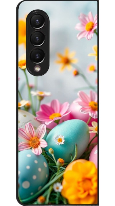 Coque Samsung Galaxy Z Fold4 - Easter 2026 Eggs with flowers
