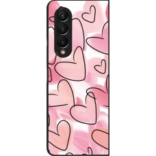 Samsung Galaxy Z Fold4 Case Hülle - Easter 2023 pink hearts