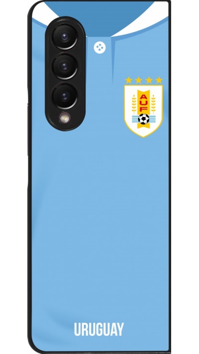 Coque Samsung Galaxy Z Fold4 - Maillot de football Uruguay 2022 personnalisable