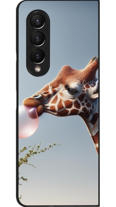 Samsung Galaxy Z Fold4 Case Hülle - Giraffe mit Blase