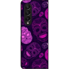 Samsung Galaxy Z Fold4 Case Hülle - Halloween 2023 pink skulls
