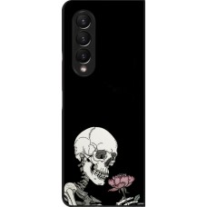 Samsung Galaxy Z Fold4 Case Hülle - Halloween 2023 rose and skeleton