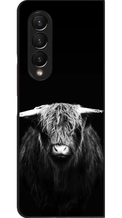 Coque Samsung Galaxy Z Fold4 - Highland calf black